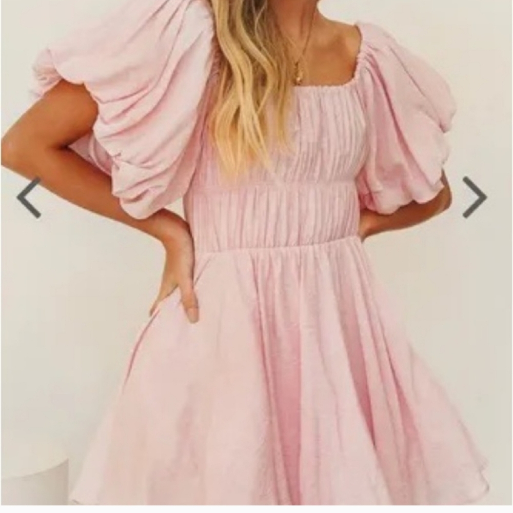 Pink diamond dress